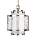 PROGRESS LIGHTING P5589-09 Brushed Nickel Bay Court Collection One-Light Hanging Lantern