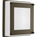 PROGRESS LIGHTING P560001-129-30 Architectural Bronze Anson Collection LED Indoor/Outdoor Wall Sconce
