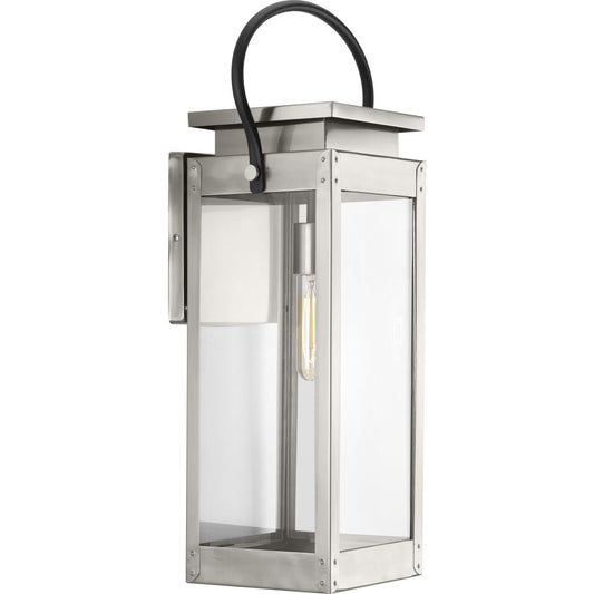 PROGRESS LIGHTING P560006-135 Stainless Steel Union Square Collection One-Light Large Wall-Lantern