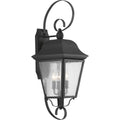 PROGRESS LIGHTING P560012-031 Textured Black Kiawah Collection Three-Light Large Wall-Lantern