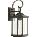 PROGRESS LIGHTING P560021-020 Antique Bronze Gibbes Street Collection One-Light Small Wall-Lantern