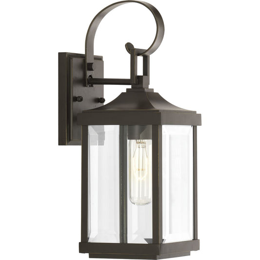 PROGRESS LIGHTING P560021-020 Antique Bronze Gibbes Street Collection One-Light Small Wall-Lantern