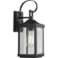 PROGRESS LIGHTING P560021-031 Textured Black Gibbes Street Collection One-Light Small Wall Lantern
