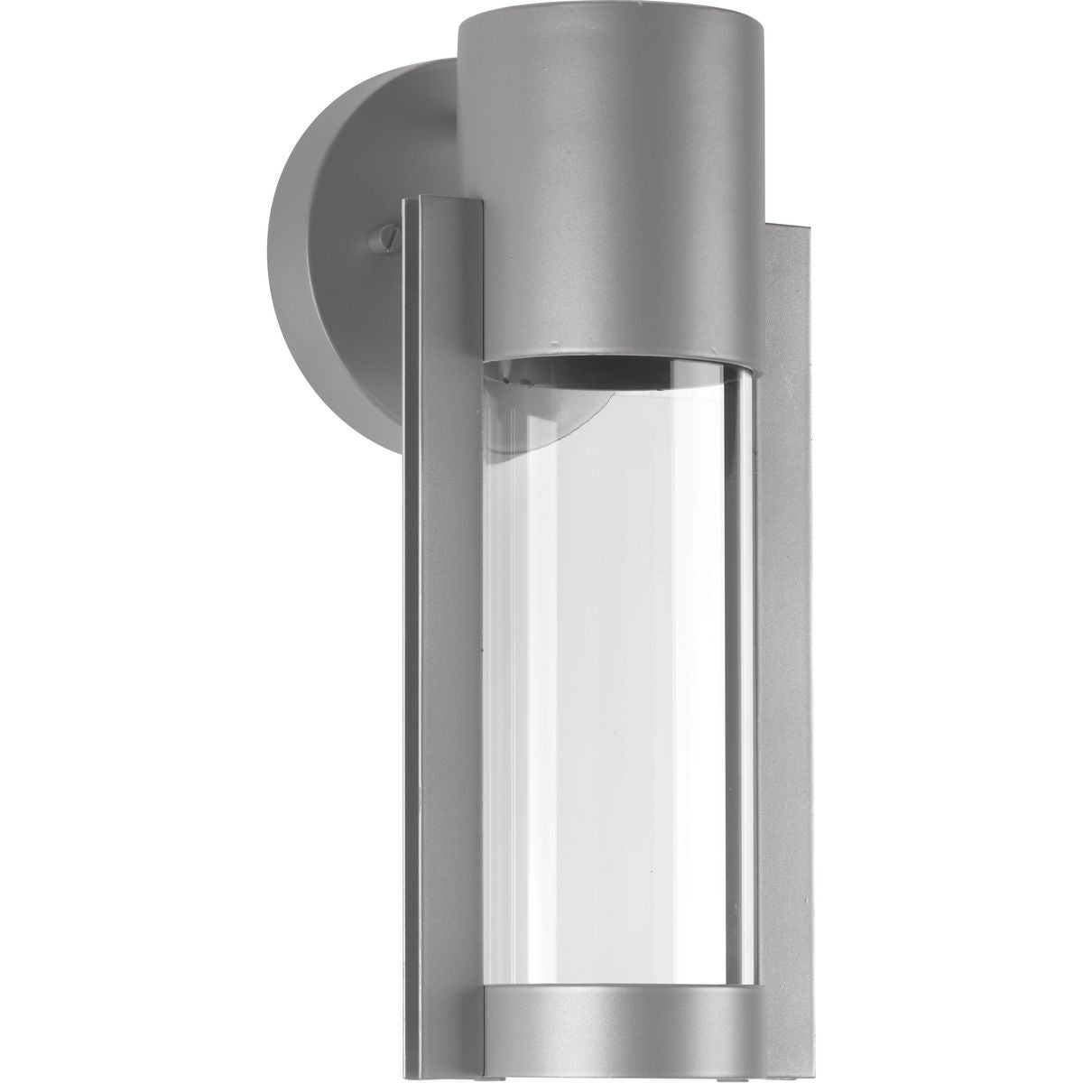 PROGRESS LIGHTING P560051-082-30 Metallic Gray Z-1030 Collection 5" One-Light LED Metallic Gray Small Modern Wall Lantern