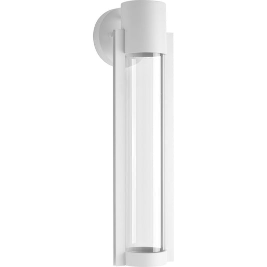 PROGRESS LIGHTING P560056-030-30 White Z-1030 Collection 5" One-Light LED Satin White Medium Modern Wall Lantern