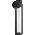 PROGRESS LIGHTING P560056-031-30 Textured Black Z-1030 Collection 5" One-Light LED Black Medium Modern Wall Lantern