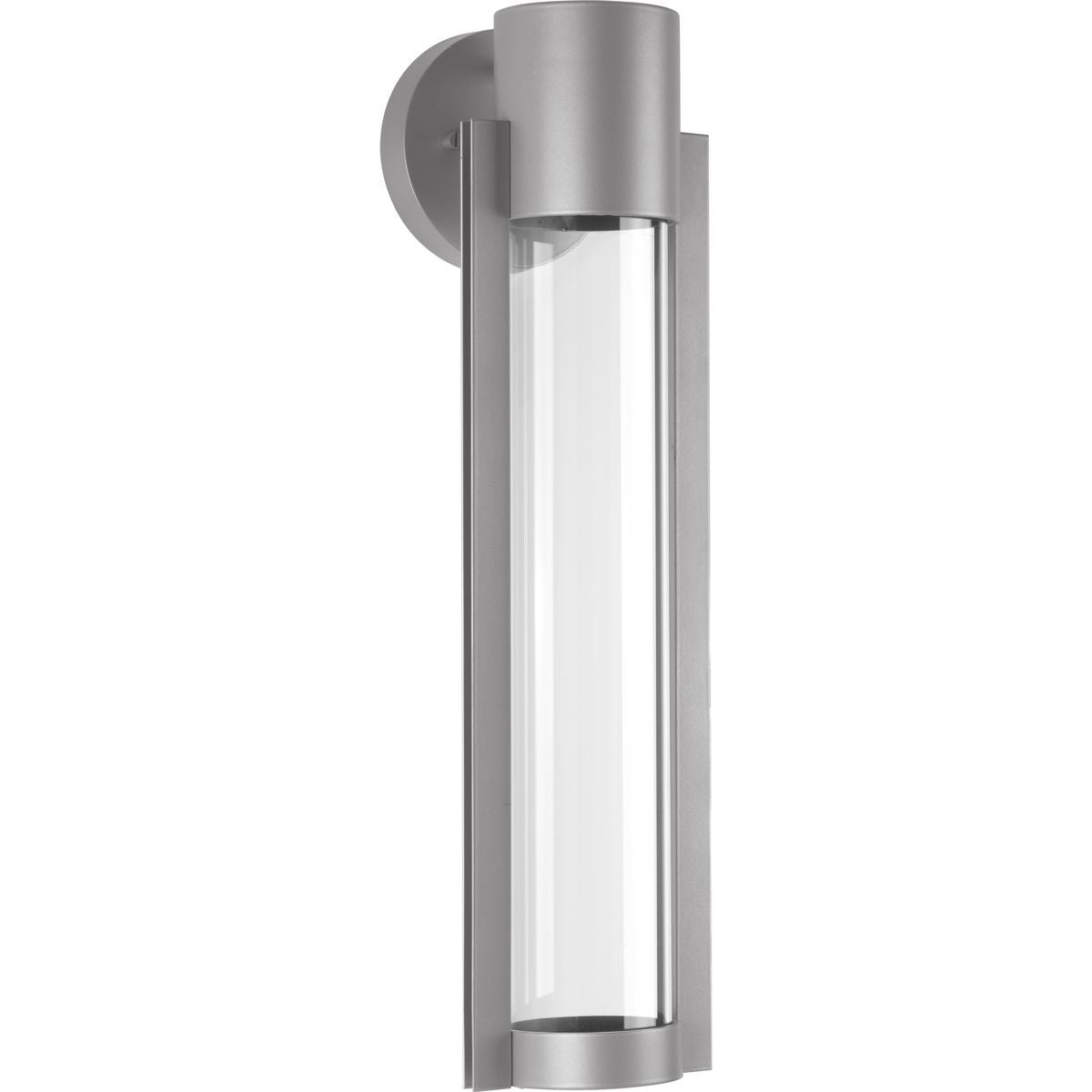 PROGRESS LIGHTING P560056-082-30 Metallic Gray Z-1030 Collection 5" One-Light LED Metallic Gray Medium Modern Wall Lantern