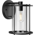 PROGRESS LIGHTING P560058-31M Matte Black Gunther One-Light Matte Black Modern Farmhouse Large Wall Lantern