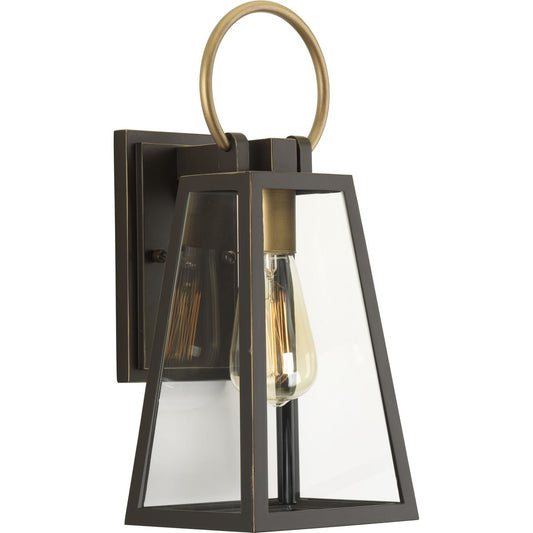 PROGRESS LIGHTING P560077-020 Antique Bronze Barnett Collection Small Wall Lantern