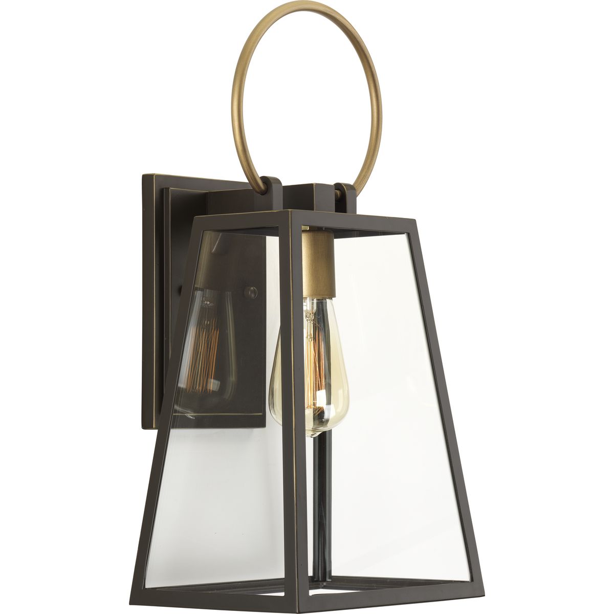PROGRESS LIGHTING P560078-020 Antique Bronze Barnett Collection Medium Wall Lantern