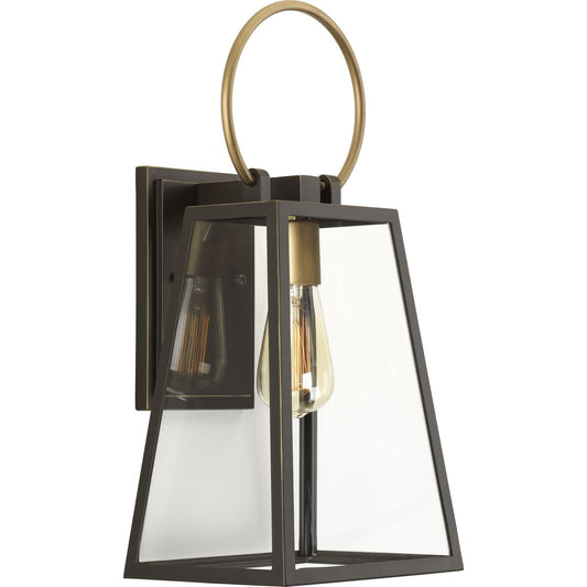PROGRESS LIGHTING P560078-020 Antique Bronze Barnett Collection Medium Wall Lantern