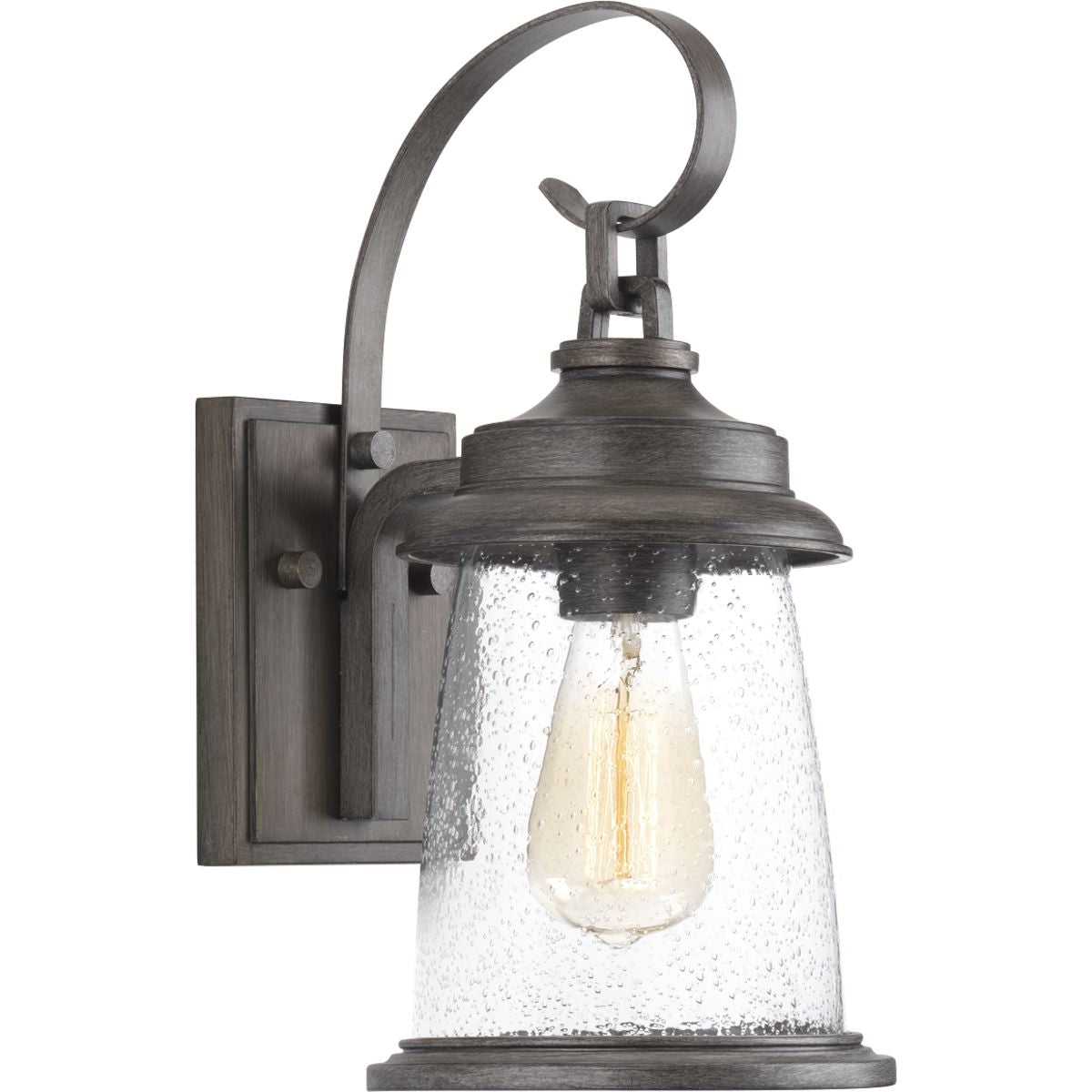 PROGRESS LIGHTING P560083-103 Antique Pewter Conover Collection Small Wall Lantern