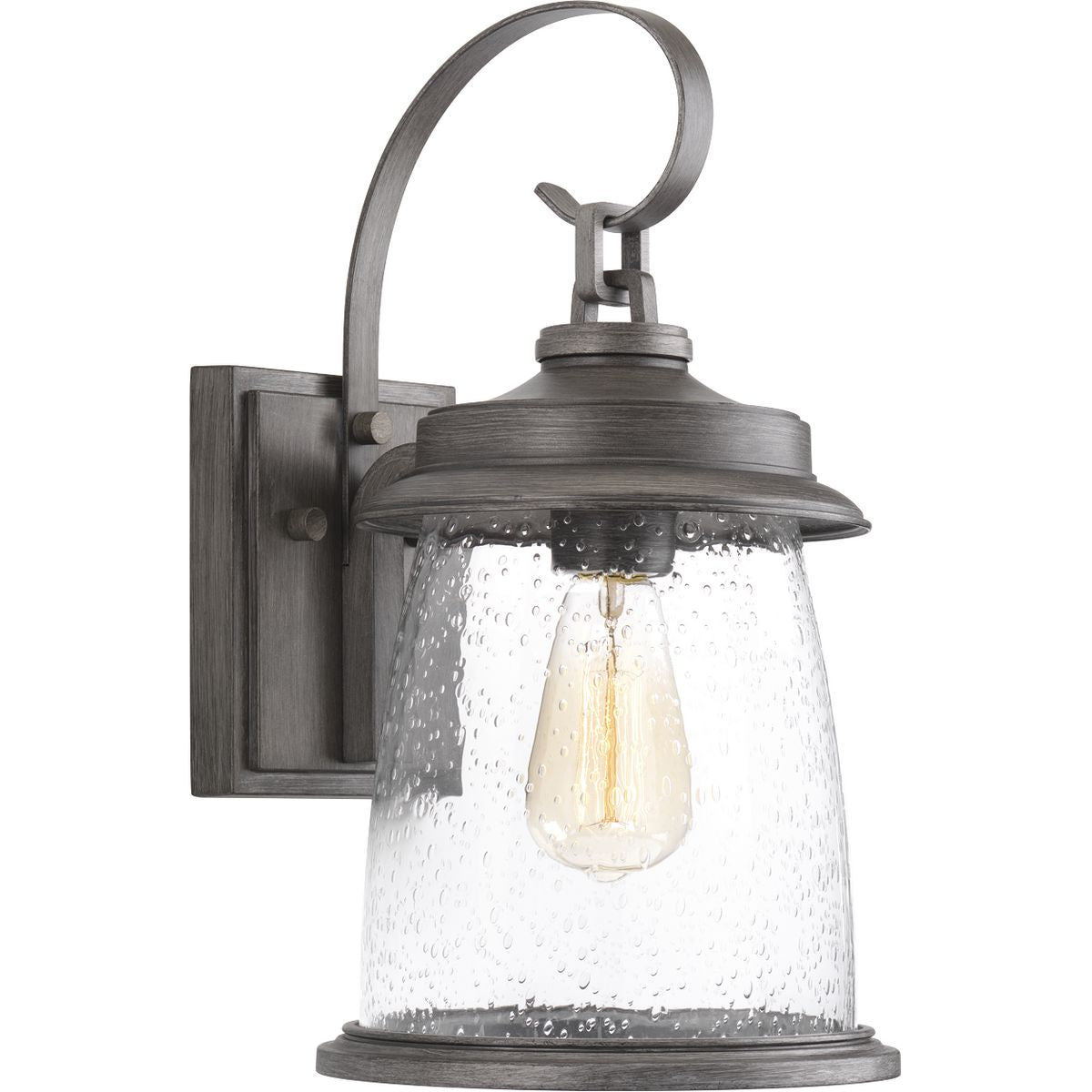 PROGRESS LIGHTING P560084-103 Antique Pewter Conover Collection Medium Wall Lantern
