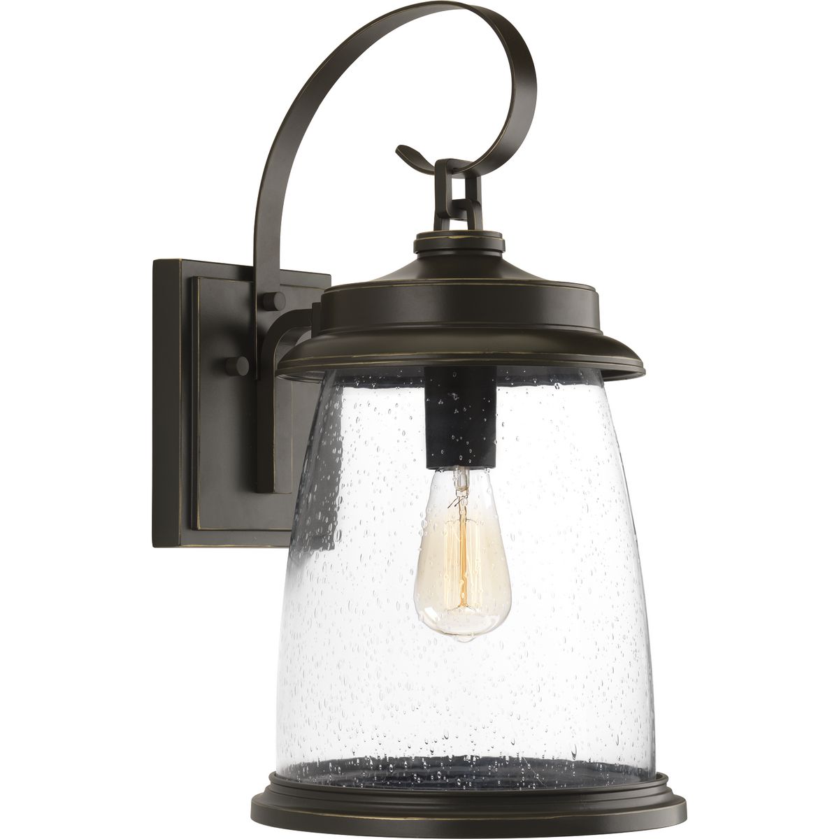 PROGRESS LIGHTING P560085-020 Antique Bronze Conover Collection Large Wall Lantern