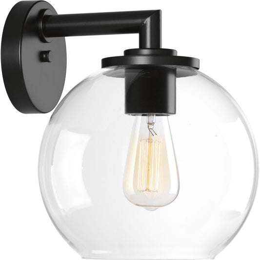 PROGRESS LIGHTING P560092-031 Matte Black One-Light 9" Glass Globe Lantern