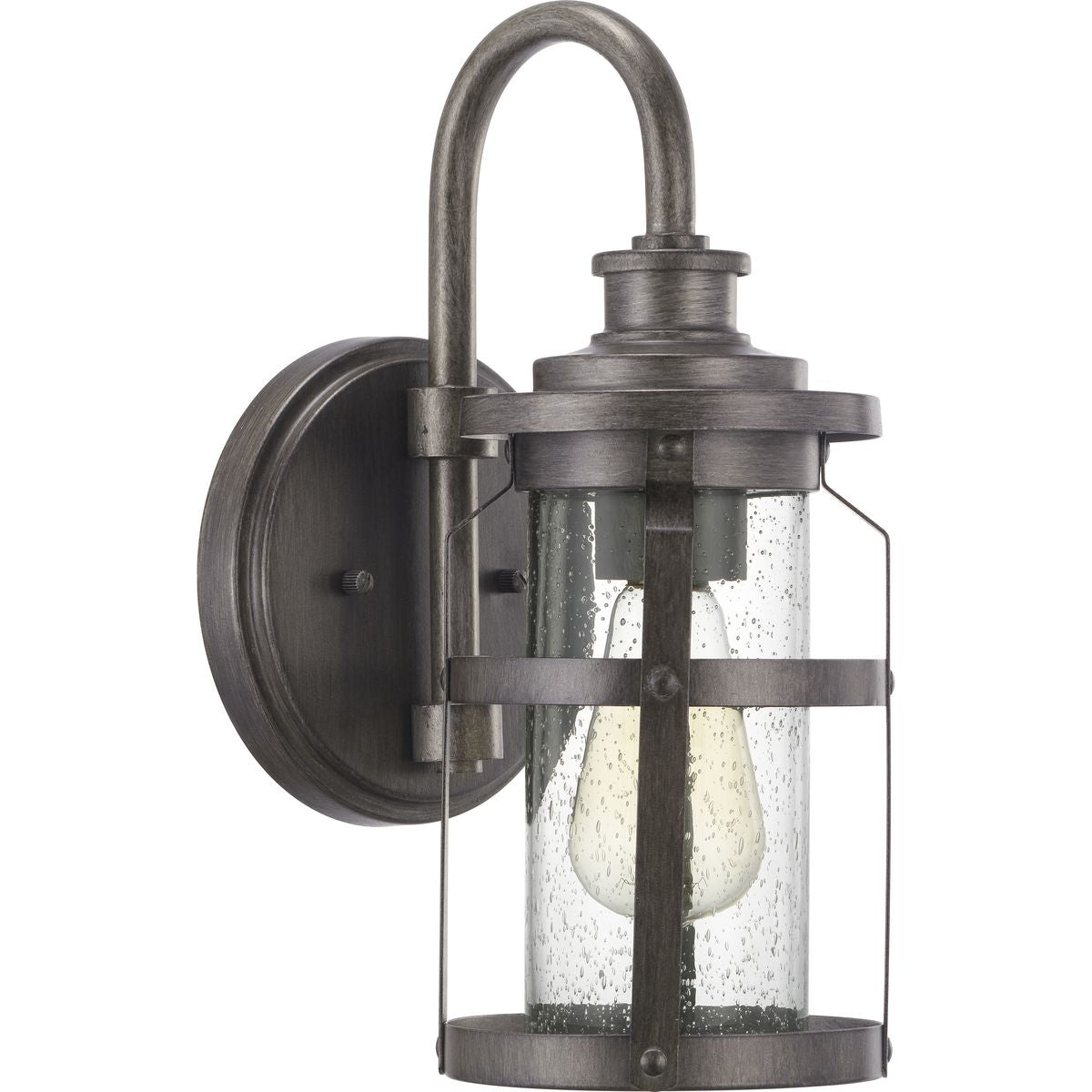 PROGRESS LIGHTING P560094-103 Antique Pewter Haslett Collection One-Light Small Wall Lantern