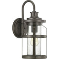 PROGRESS LIGHTING P560095-103 Antique Pewter Haslett Collection One-Light Medium Wall Lantern