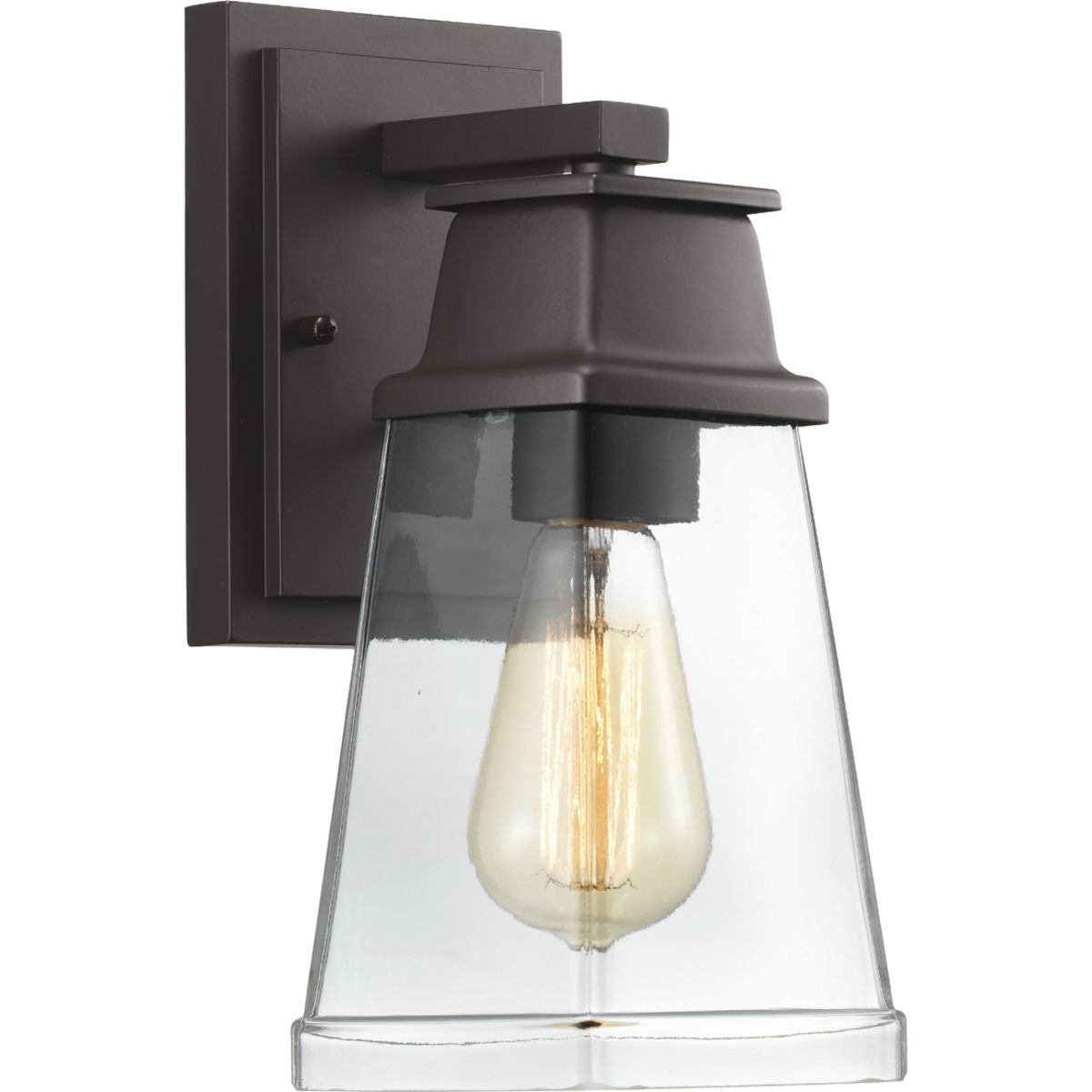 PROGRESS LIGHTING P560099-129 Architectural Bronze Greene Ridge Collection One-Light Small Wall Lantern