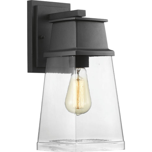 PROGRESS LIGHTING P560100-031 Textured Black Greene Ridge Collection One-Light Medium Wall Lantern