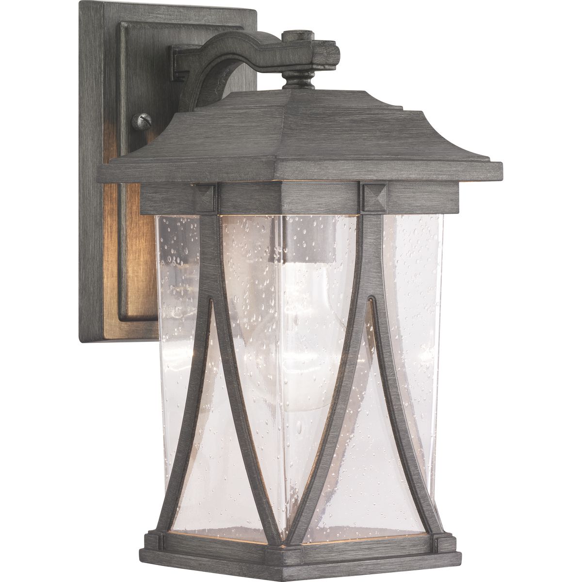 PROGRESS LIGHTING P560113-103 Antique Pewter Abbott Collection One-Light Small Wall Lantern