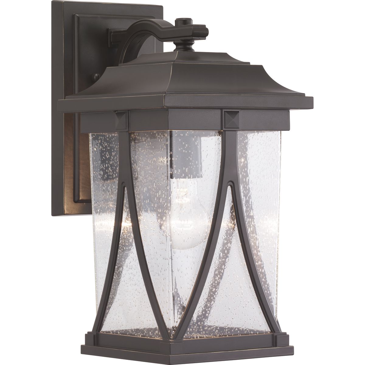 PROGRESS LIGHTING P560114-020 Antique Bronze Abbott Collection One-Light Medium Wall Lantern