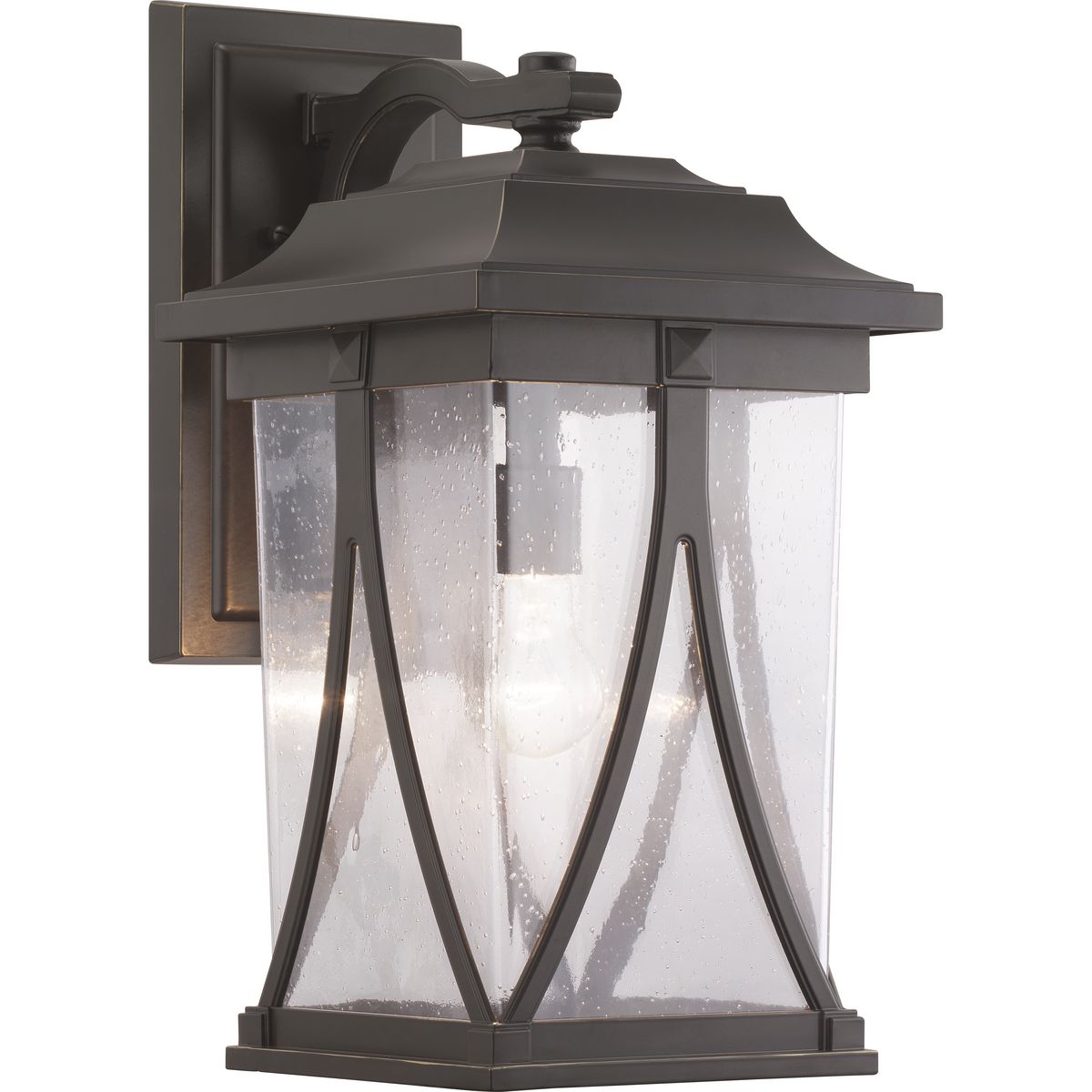 PROGRESS LIGHTING P560115-020 Antique Bronze Abbott Collection One-Light Large Wall Lantern