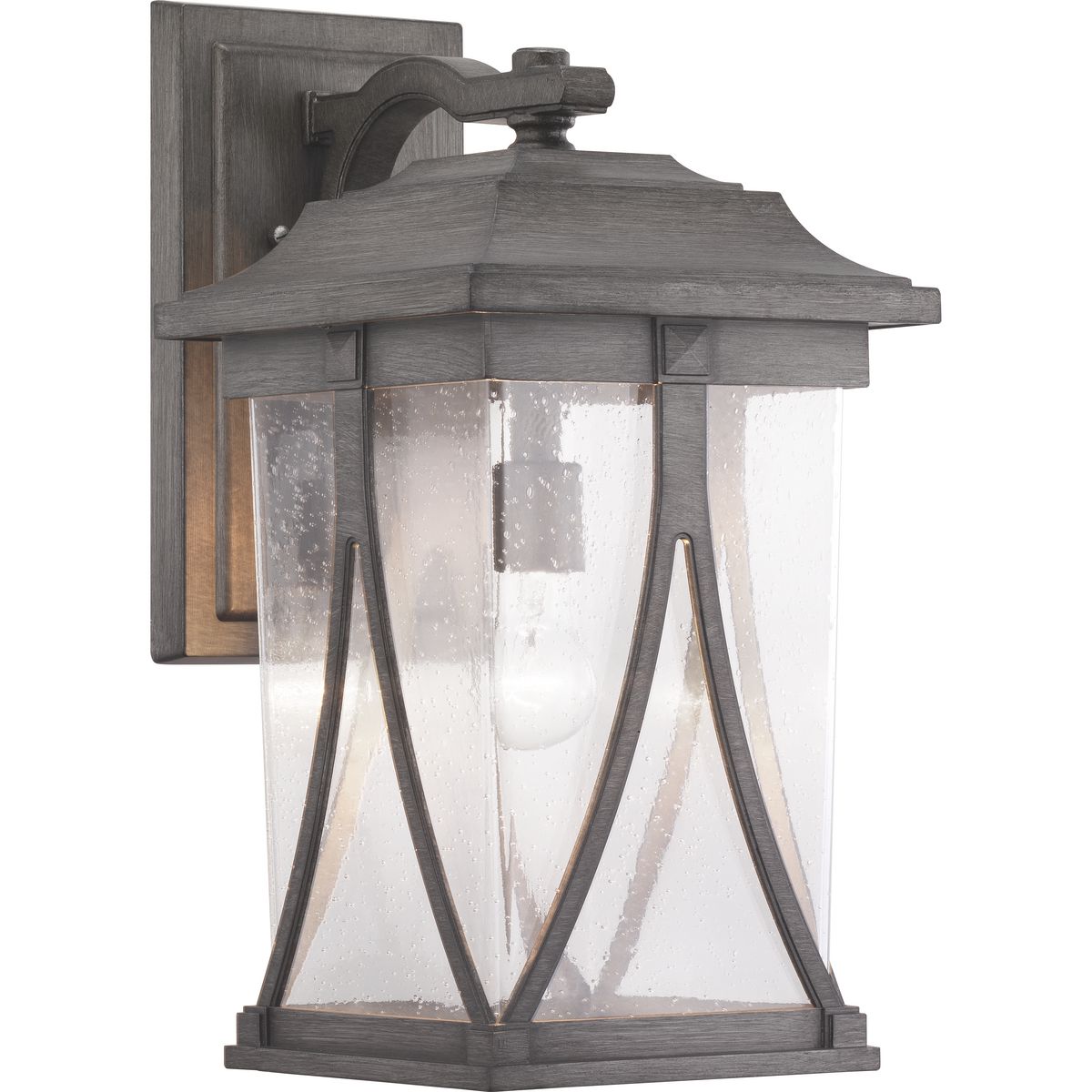 PROGRESS LIGHTING P560115-103 Antique Pewter Abbott Collection One-Light Large Wall Lantern