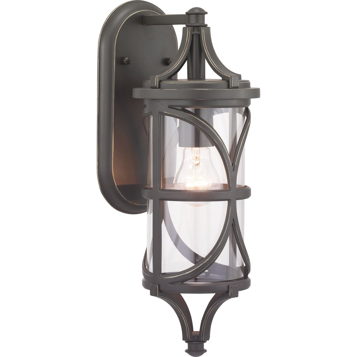 PROGRESS LIGHTING P560116-020 Antique Bronze Morrison Collection One-Light Small Wall Lantern