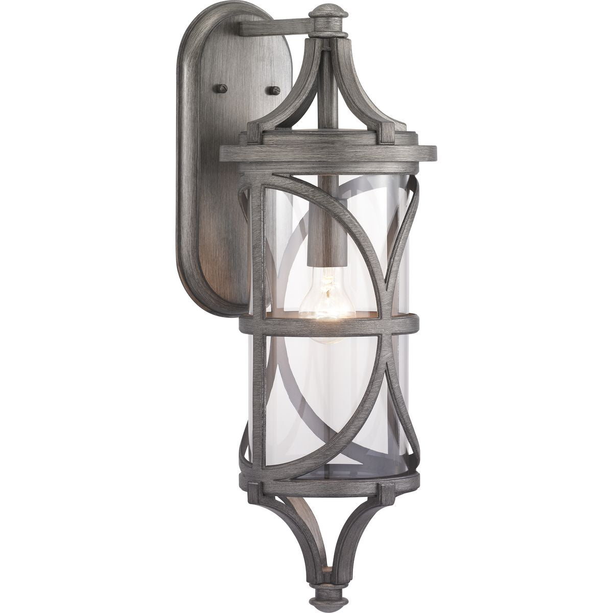 PROGRESS LIGHTING P560118-103 Antique Pewter Morrison Collection One-Light Large Wall Lantern