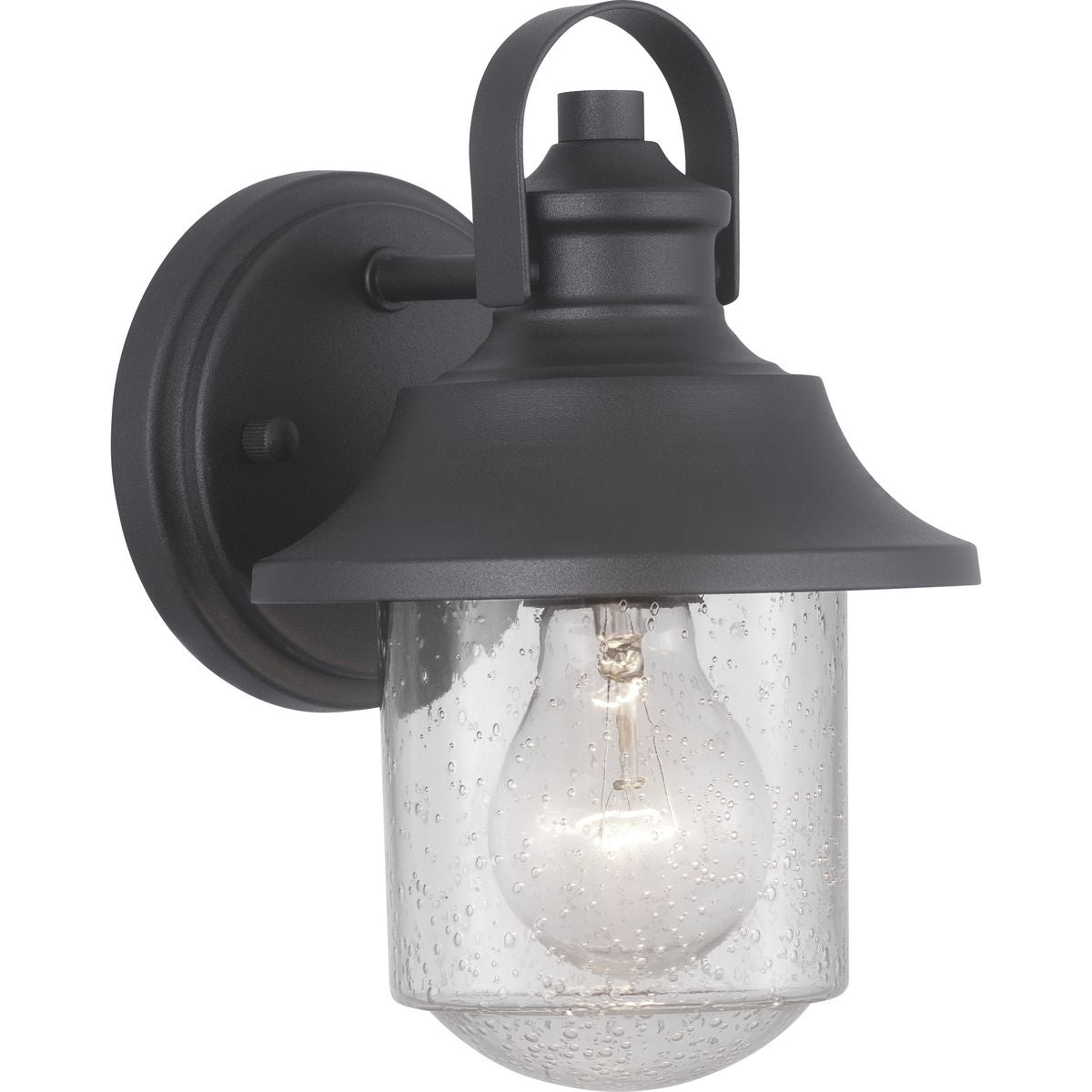 PROGRESS LIGHTING P560119-031 Textured Black Weldon Collection One-Light Small Wall Lantern