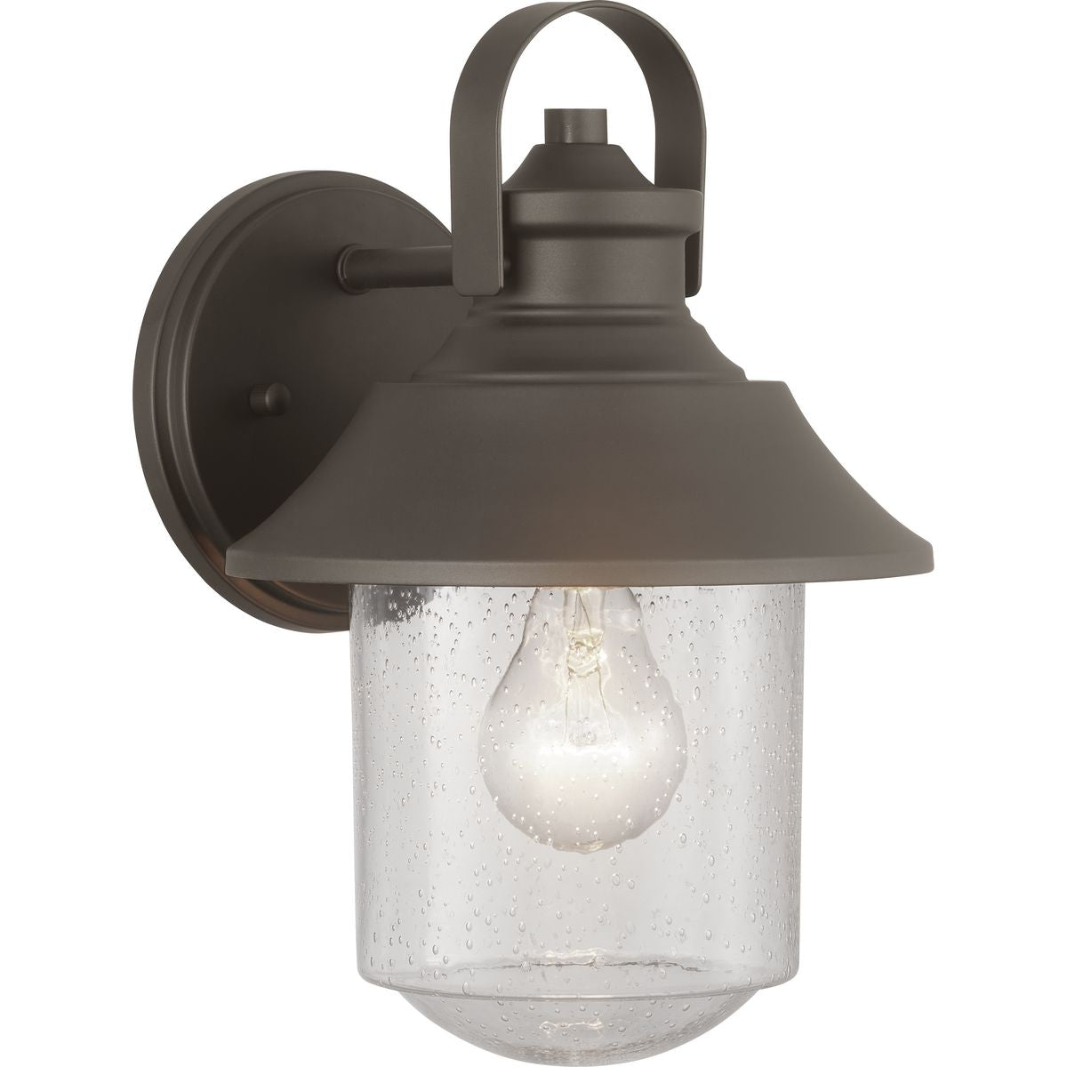 PROGRESS LIGHTING P560120-129 Architectural Bronze Weldon Collection One-Light Medium Wall Lantern