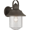 PROGRESS LIGHTING P560121-129 Architectural Bronze Weldon Collection One-Light Large Wall Lantern