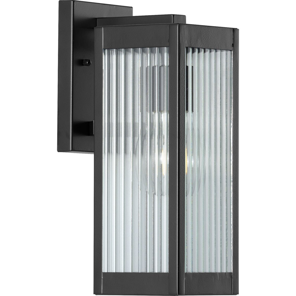 PROGRESS LIGHTING P560129-031 Matte Black Felton Collection Black One-Light Small Wall Lantern