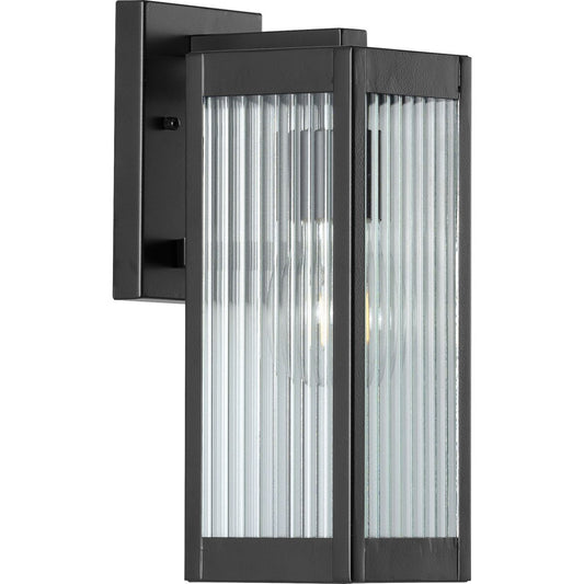PROGRESS LIGHTING P560129-031 Matte Black Felton Collection Black One-Light Small Wall Lantern