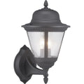 PROGRESS LIGHTING P560135-031 Textured Black Westport Collection Two-Light Medium Wall Lantern
