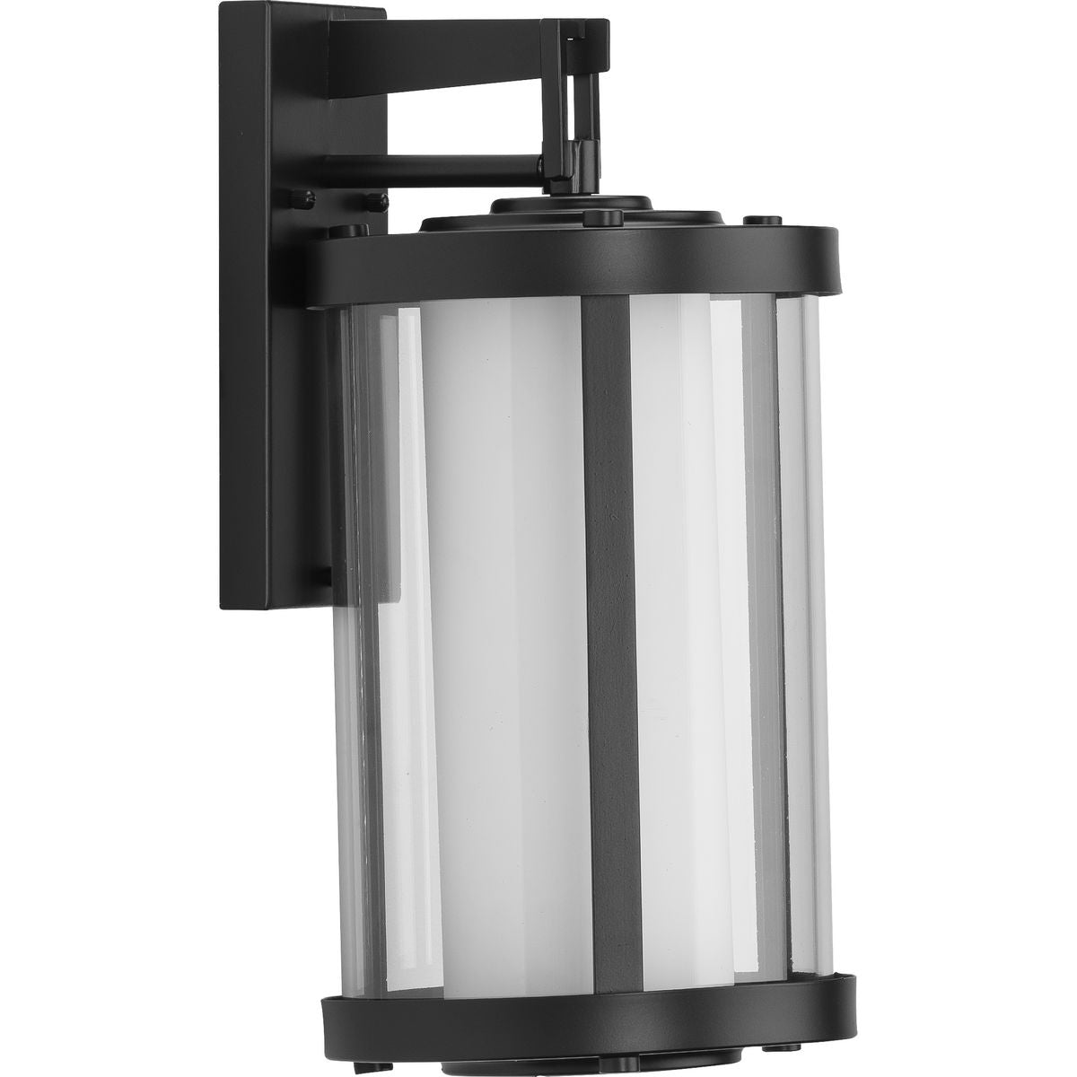 PROGRESS LIGHTING P560149-031 Matte Black Irondale Collection Black One-Light Medium Wall Lantern