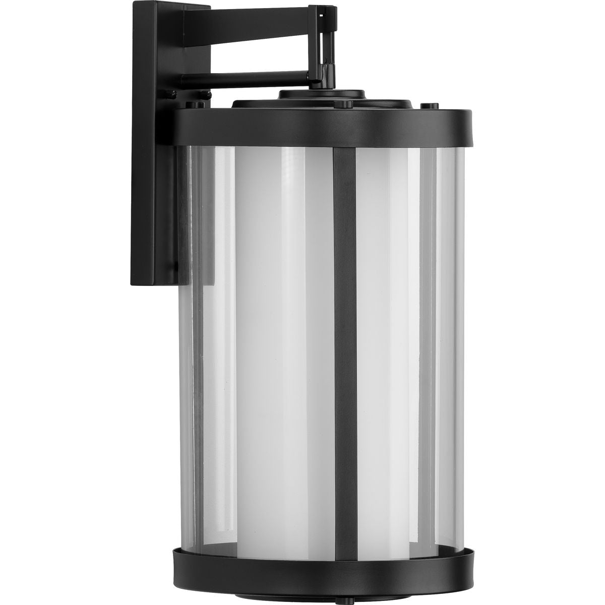 PROGRESS LIGHTING P560150-031 Matte Black Irondale Collection Black One-Light Large Wall Lantern