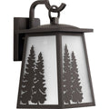 PROGRESS LIGHTING P560162-020 Antique Bronze Torrey Collection Antique Bronze One-Light Medium Wall Lantern