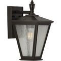 PROGRESS LIGHTING P560166-020 Antique Bronze Cardiff Collection One-Light Small Wall Lantern with DURASHIELD
