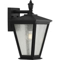 PROGRESS LIGHTING P560167-031 Textured Black Cardiff Collection One-Light Medium Wall Lantern with DURASHIELD