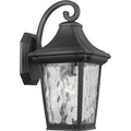 PROGRESS LIGHTING P560172-031 Textured Black Marquette Collection One-Light Medium Wall Lantern with DURASHIELD