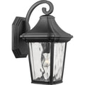 PROGRESS LIGHTING P560173-031 Textured Black Marquette Collection One-Light Large Wall Lantern with DURASHIELD