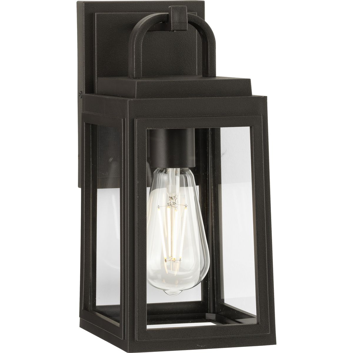 PROGRESS LIGHTING P560174-020 Antique Bronze Grandbury Collection One-Light Transitional Antique Bronze Outdoor Wall Lantern with DURASHIELD