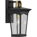 PROGRESS LIGHTING P560182-031 Textured Black Chatsworth Collection Black One-Light Small Wall Lantern
