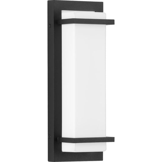 PROGRESS LIGHTING P560210-031-30 Textured Black Z-1080 LED Collection Black One-Light Small LED Outdoor Sconce
