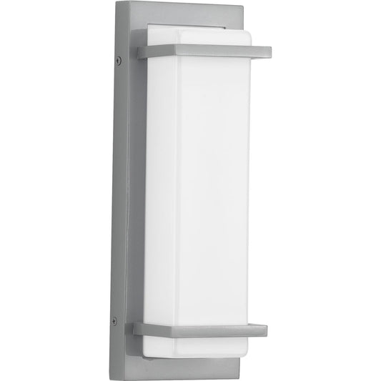 PROGRESS LIGHTING P560210-082-30 Metallic Gray Z-1080 LED Collection Metallic Gray One-Light Small LED Outdoor Sconce