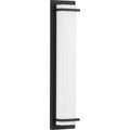 PROGRESS LIGHTING P560211-031-30 Textured Black Z-1080 LED Collection Black Two-Light Large LED Outdoor Sconce