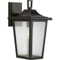 PROGRESS LIGHTING P560308-020 Antique Bronze Padgett Collection One-Light Transitional Antique Bronze Clear Seeded Glass Outdoor Wall Lantern