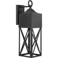 PROGRESS LIGHTING P560317-031 Textured Black Birkdale Collection One-Light Modern Farmhouse Textured Black Outdoor Wall Lantern