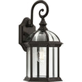 PROGRESS LIGHTING P560322-020 Antique Bronze Dillard Collection One-Light Traditional Antique Bronze Clear Glass Outdoor Wall Lantern
